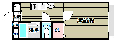 ＣＲＥＳＴ-6 間取り図