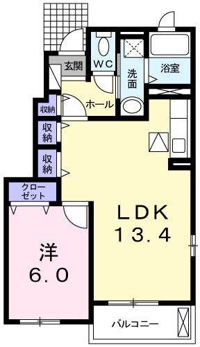 メゾン　ソレイユⅠ 間取り図