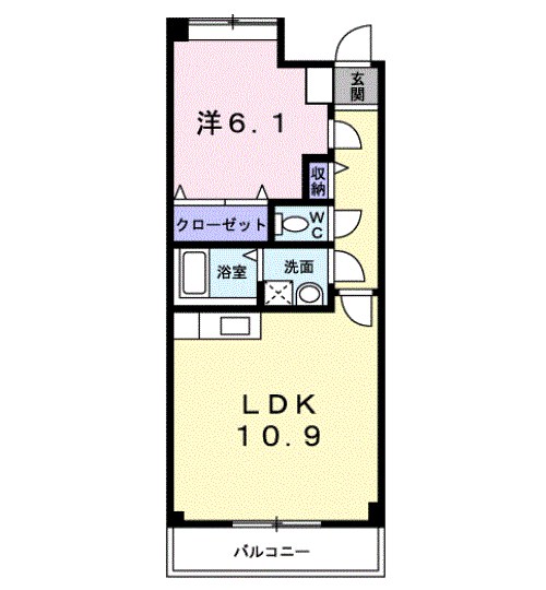 メルベーユフジワラⅡ 間取り図