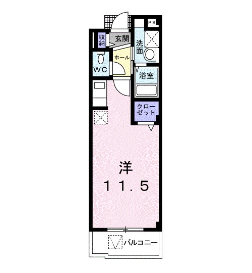 ユング　フラウ Ⅱ 間取り図