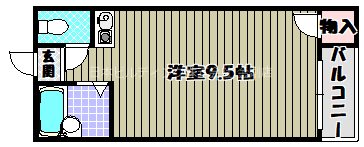 ＲＩＺＥＯＮＥ富田林レジデンス２ 間取り図