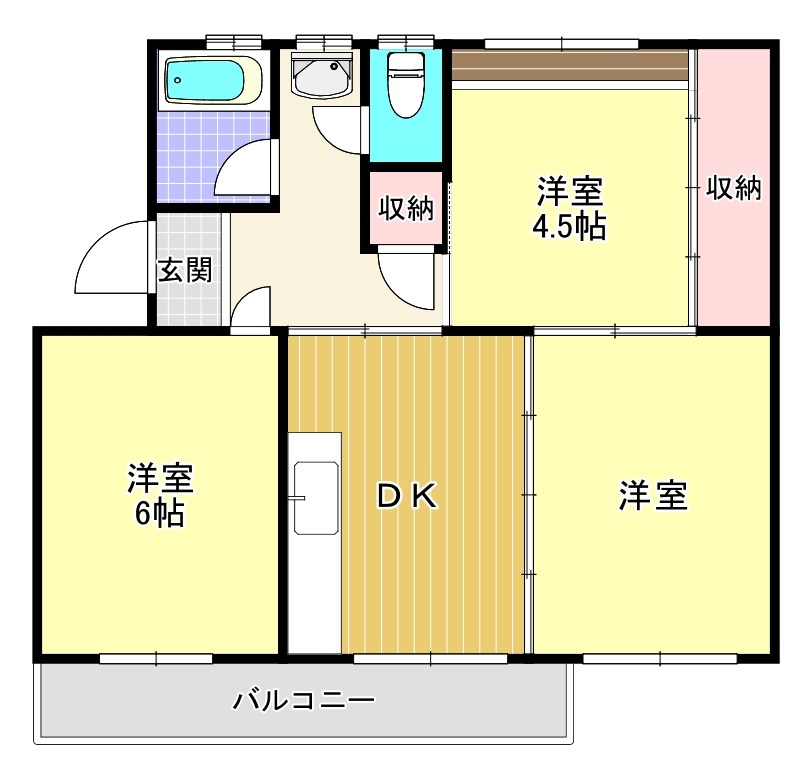 狭山住宅第5号棟 間取り図