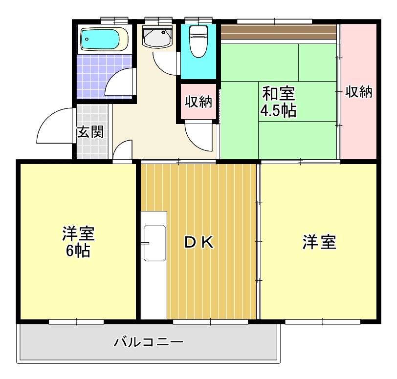 狭山住宅5号棟 間取り図