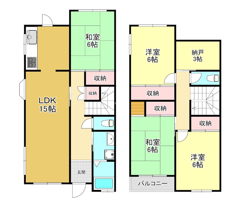 ガーデンハウス光明台第2住宅 間取り図