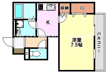 ボナールＢ棟 間取り図