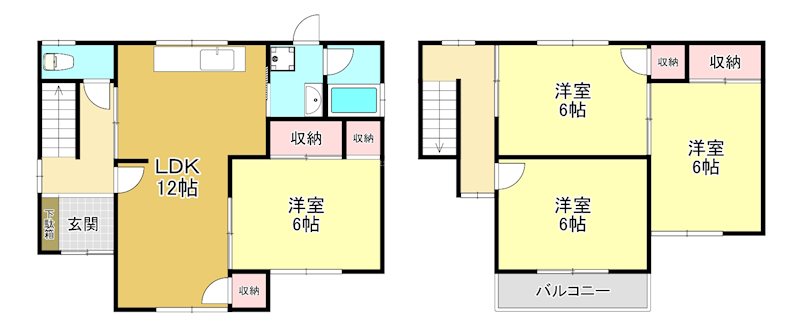 錦織南1丁目戸建 間取り図