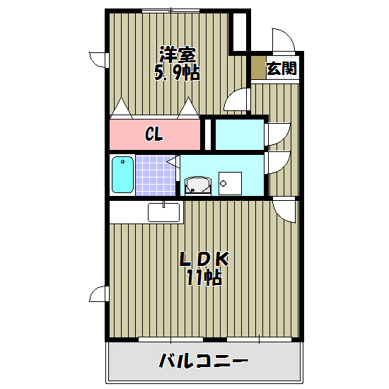 アミティエⅡ 間取り図