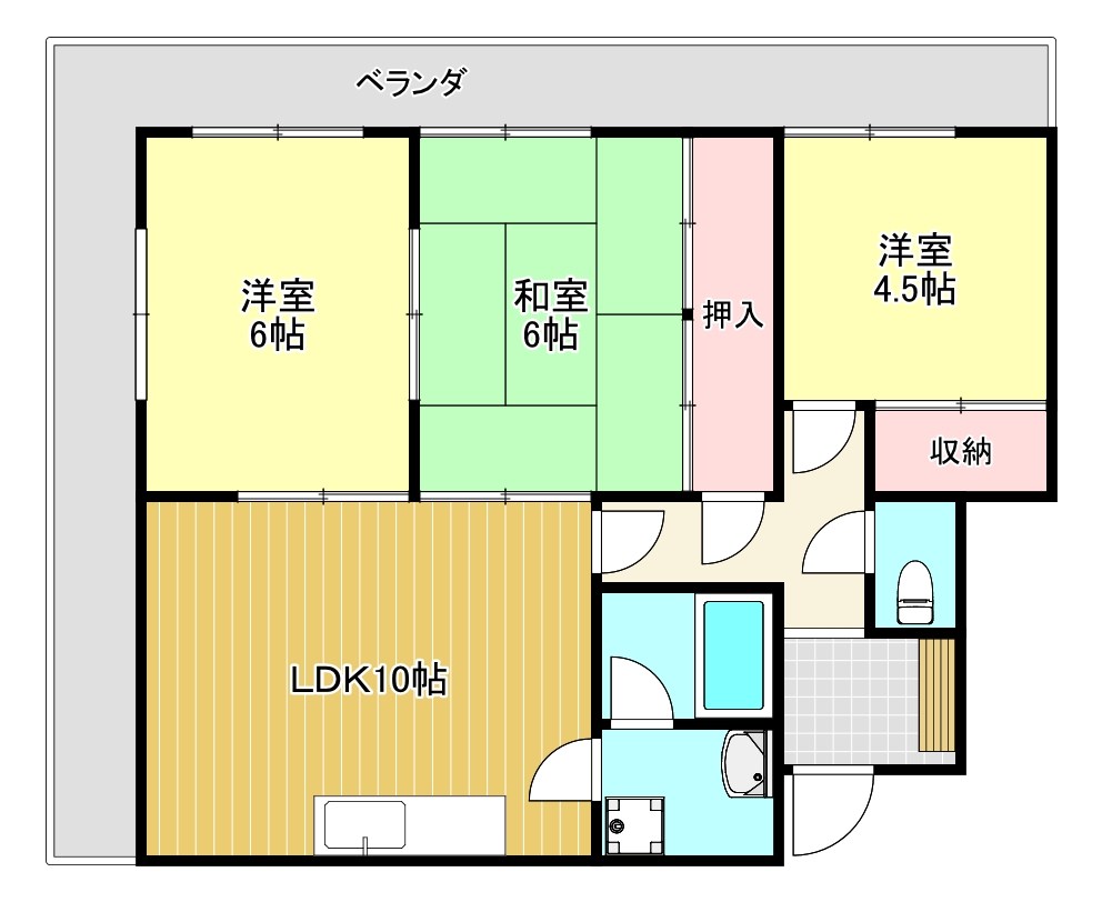 クレイドル深井 間取り図