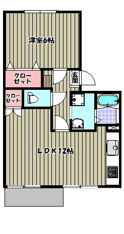 タウニィハイツ金剛 間取り図