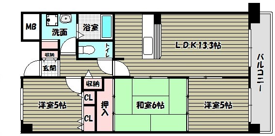 グランカーム和泉中央 間取り図