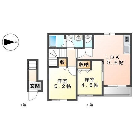 アルビネスⅠ 間取り図