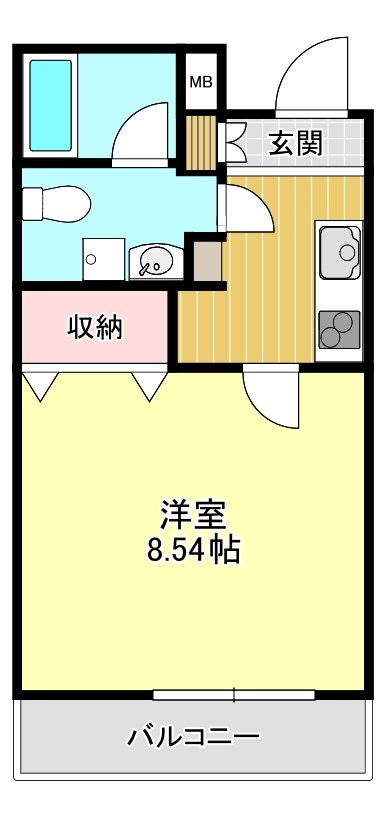 プロスパーハイツ深井 間取り図