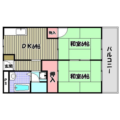 アクセス久野喜台マンション 間取り図