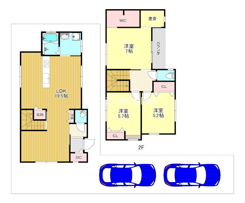 Aハウスワンplus光明台2丁目Ⅲ2号  間取り図
