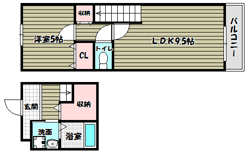 スリーハーブズ狭山Ⅱ番館 間取り図