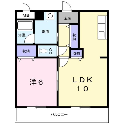 クイールⅠ 間取り図