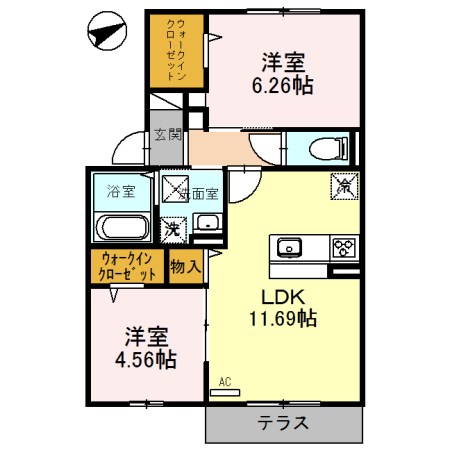 カーサ・フェリーチェ 間取り図