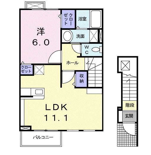 コンフォートＢ 間取り図