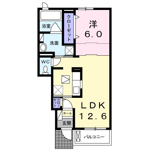 フリーデ西乃芝 間取り図