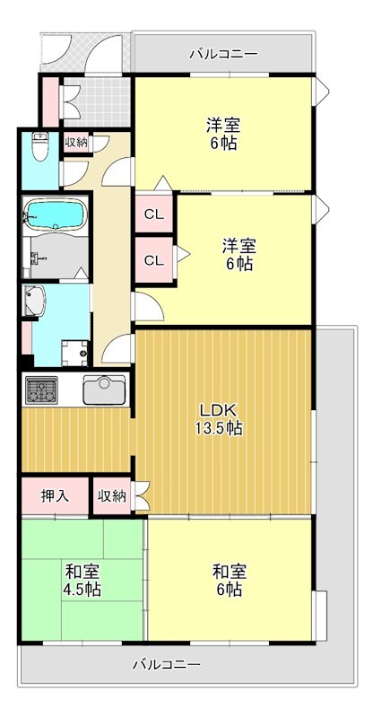 サンパレス21泉北 間取り図