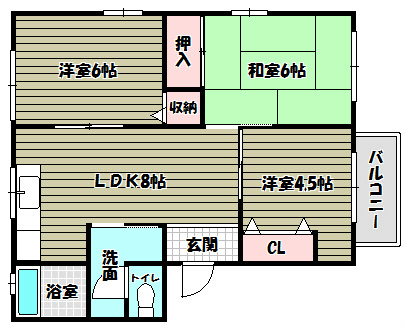 サンフル狭山 間取り図