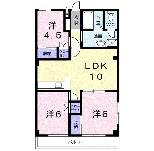 カサボニータ 間取り図