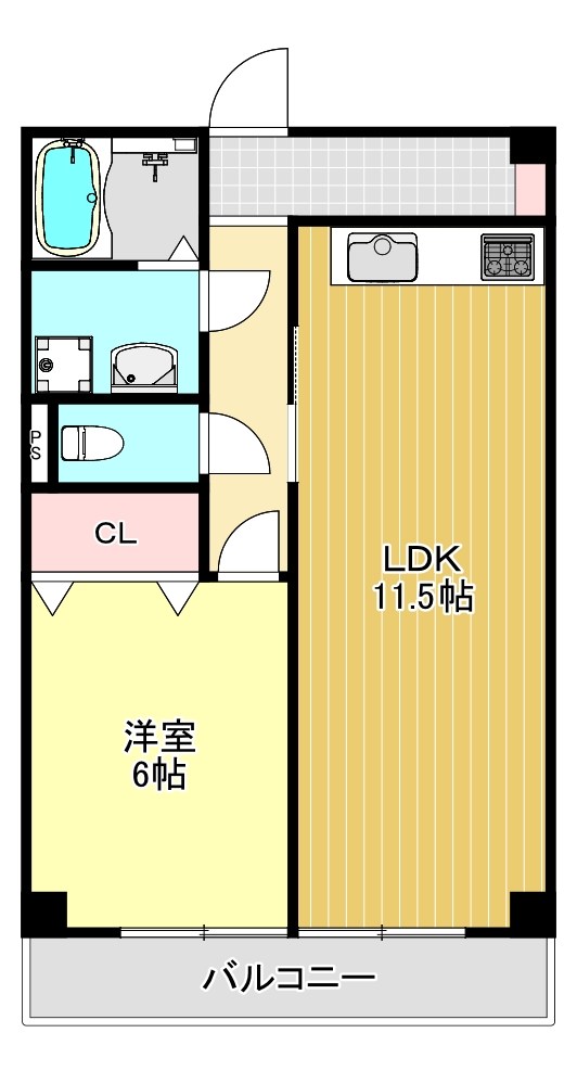 レジデンスサカタ  間取り図