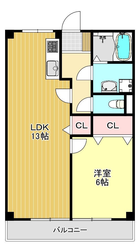 レジデンスサカタ  間取り図