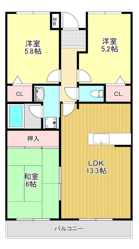 リップルコート和泉中央  間取り図