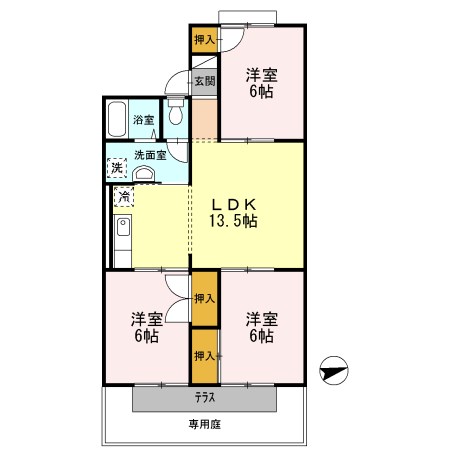 シティーハウス栄Ｂ棟　 間取り図