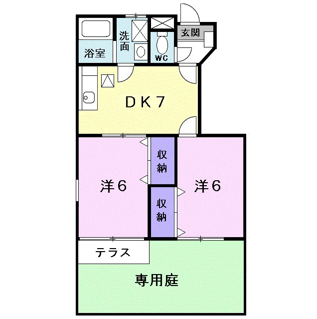 コスモスB 間取り図