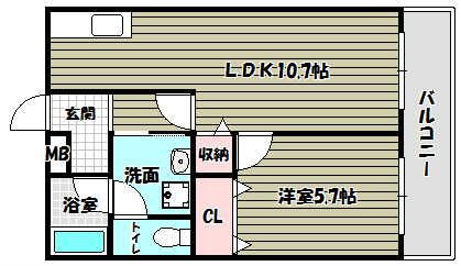 カンターレ鶯谷Ⅱ番館  間取り図