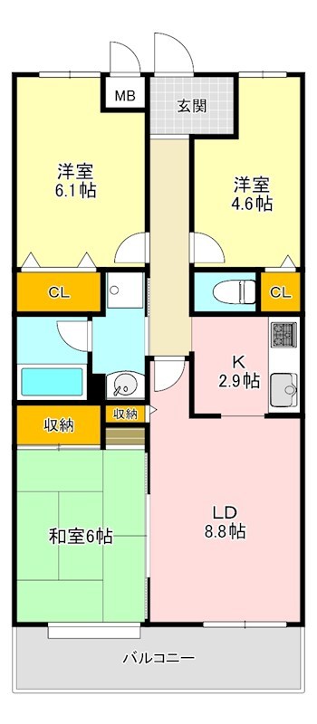 スペリシオティ泉北深井Ⅰ 間取り図