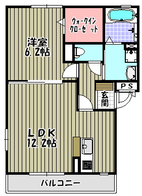 カーサ　サンシビリテB棟 間取り図