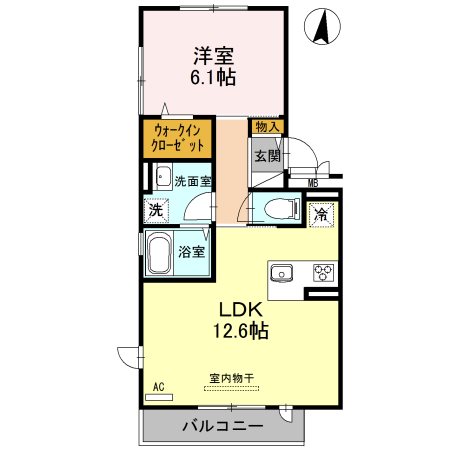 レフィナードKHY　Ⅱ棟 間取り図