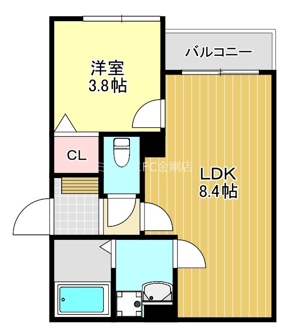 AND　TERRACE　北野田 間取り図