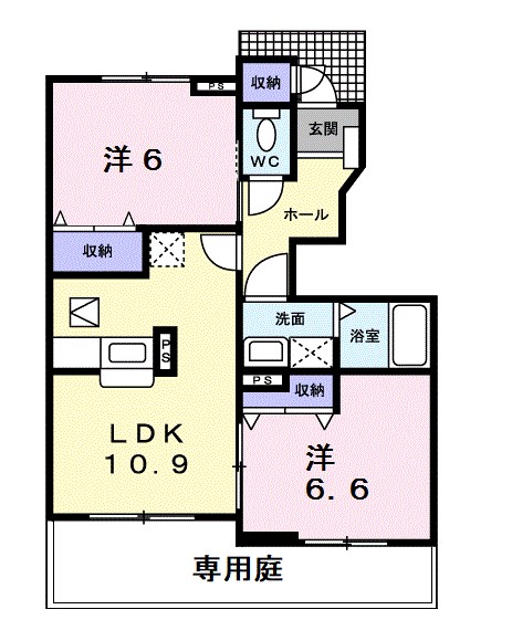 キャンパニュール　B棟 間取り図