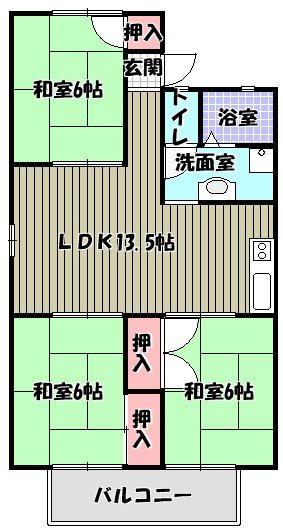 シティーハウス栄A棟　 間取り図