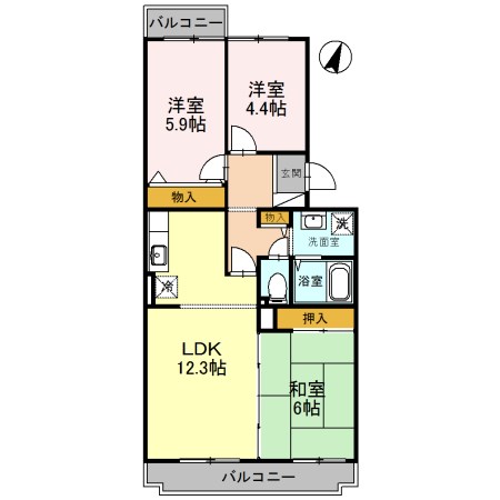 オースター6番館 間取り図