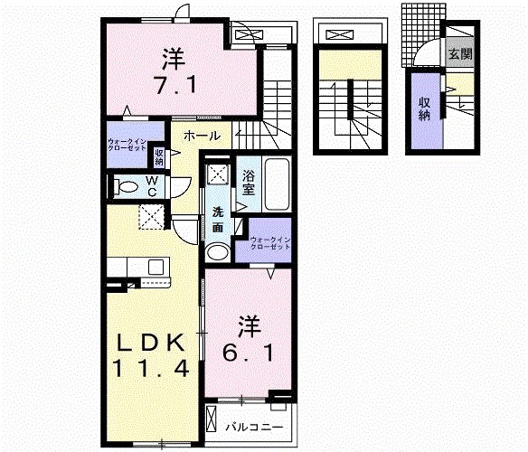 アーモンドアイ 間取り図