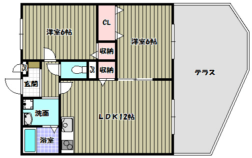プレジオ喜多町 間取り図