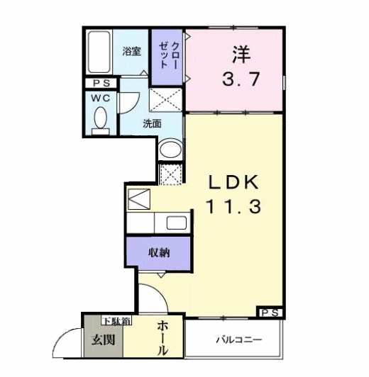 パーシモン 間取り図