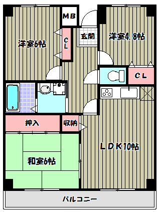 コンフォート津々山 間取り図