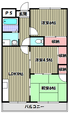 コーポ雅  間取り図