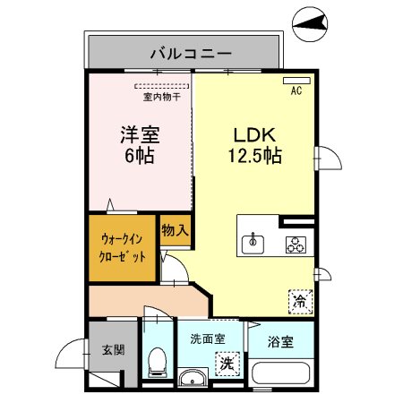 サウスメゾンジャスミン 間取り図