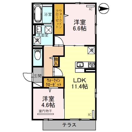 Porte bonheur(ポルト　ボヌール) 間取り図