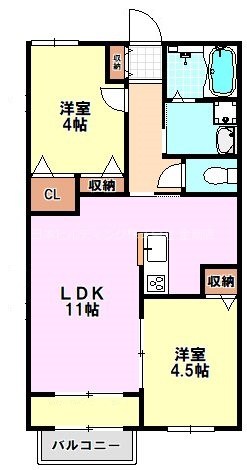 ルミエール　ハルム 間取り図