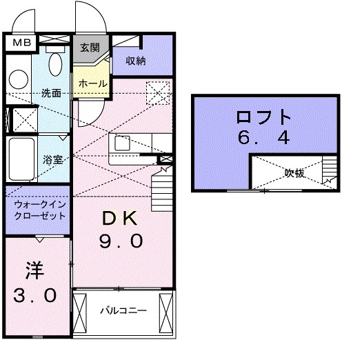 コンフォートＡ 間取り図