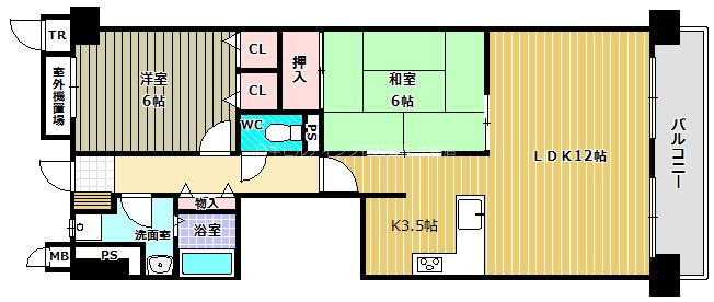 エバーランドシティ新・泉北8番館 間取り