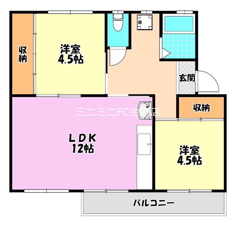 狭山住宅４号棟   間取り